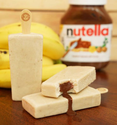 Banana filled with Nutella