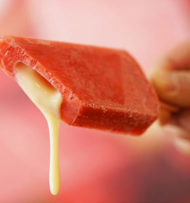 Strawberry Condensed Milk Paleta Icepop