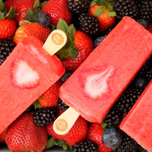 Strawberry Paleta icepop